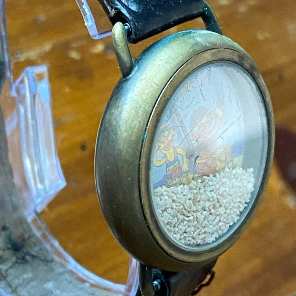 RARE BERT AND ERNIE FOSSIL SESAME STREET BRONZE WATCH